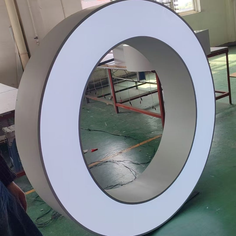 Stainless steel luminous characters