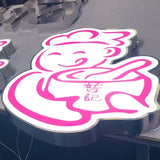 Stainless steel luminous characters