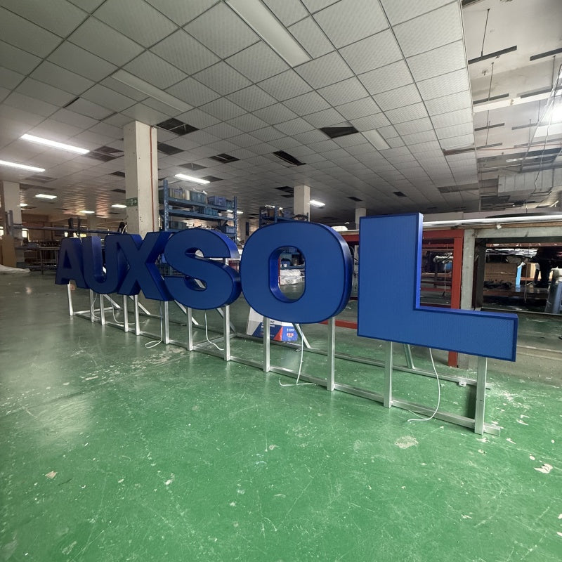 Stainless steel luminous characters