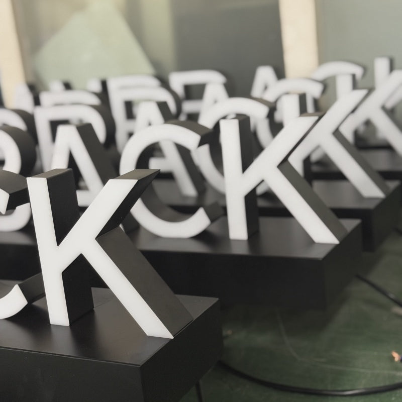 Stainless steel luminous characters