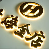 Backlit characters