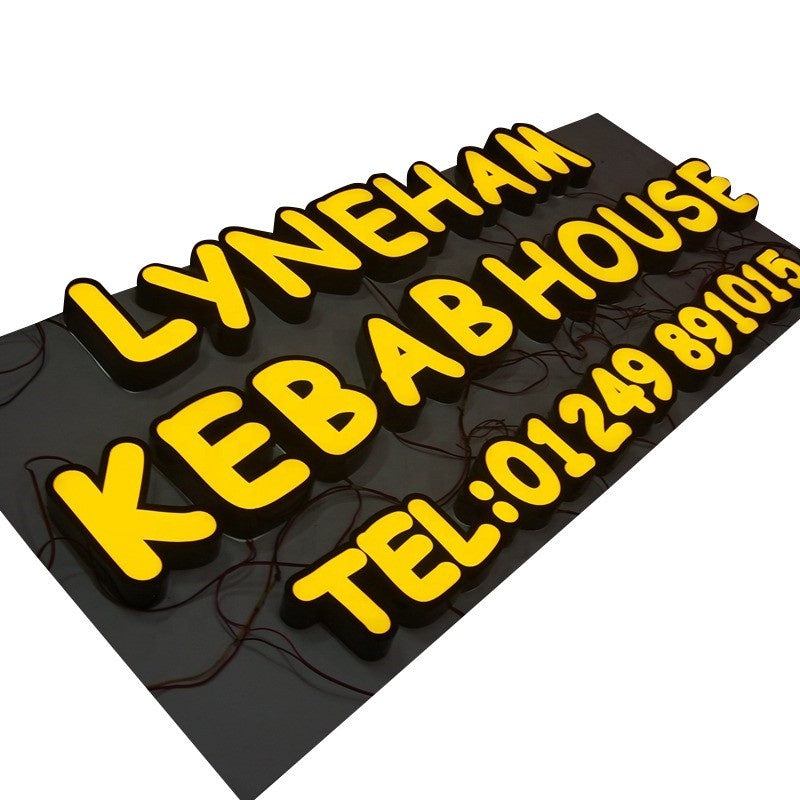 Stainless steel luminous characters