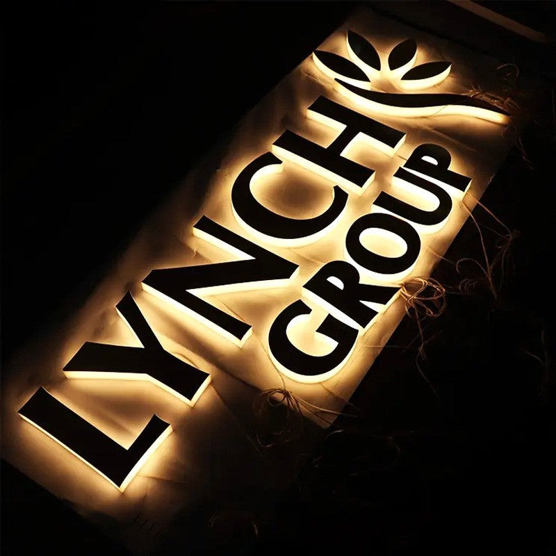 Backlit characters