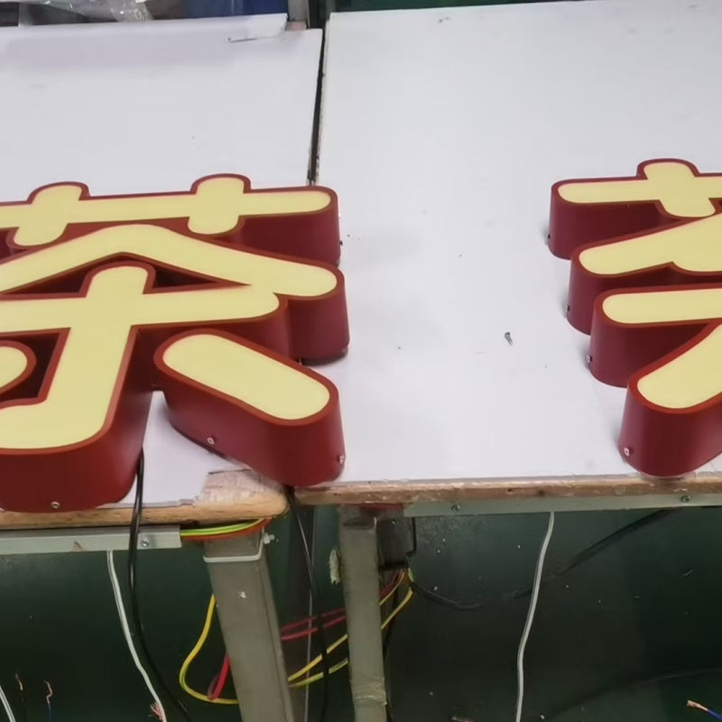 Stainless steel luminous characters