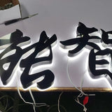 Backlit characters