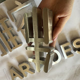 Metal flat characters