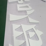 Metal flat characters