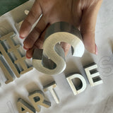 Metal flat characters