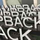 Stainless steel luminous characters