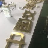 Metal flat characters