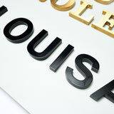 Metal flat characters