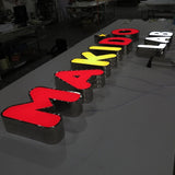 Stainless steel luminous characters