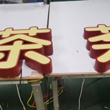 Stainless steel luminous characters