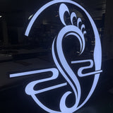 Stainless steel luminous characters