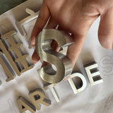 Metal flat characters