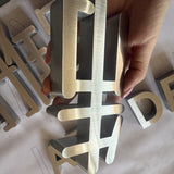 Metal flat characters